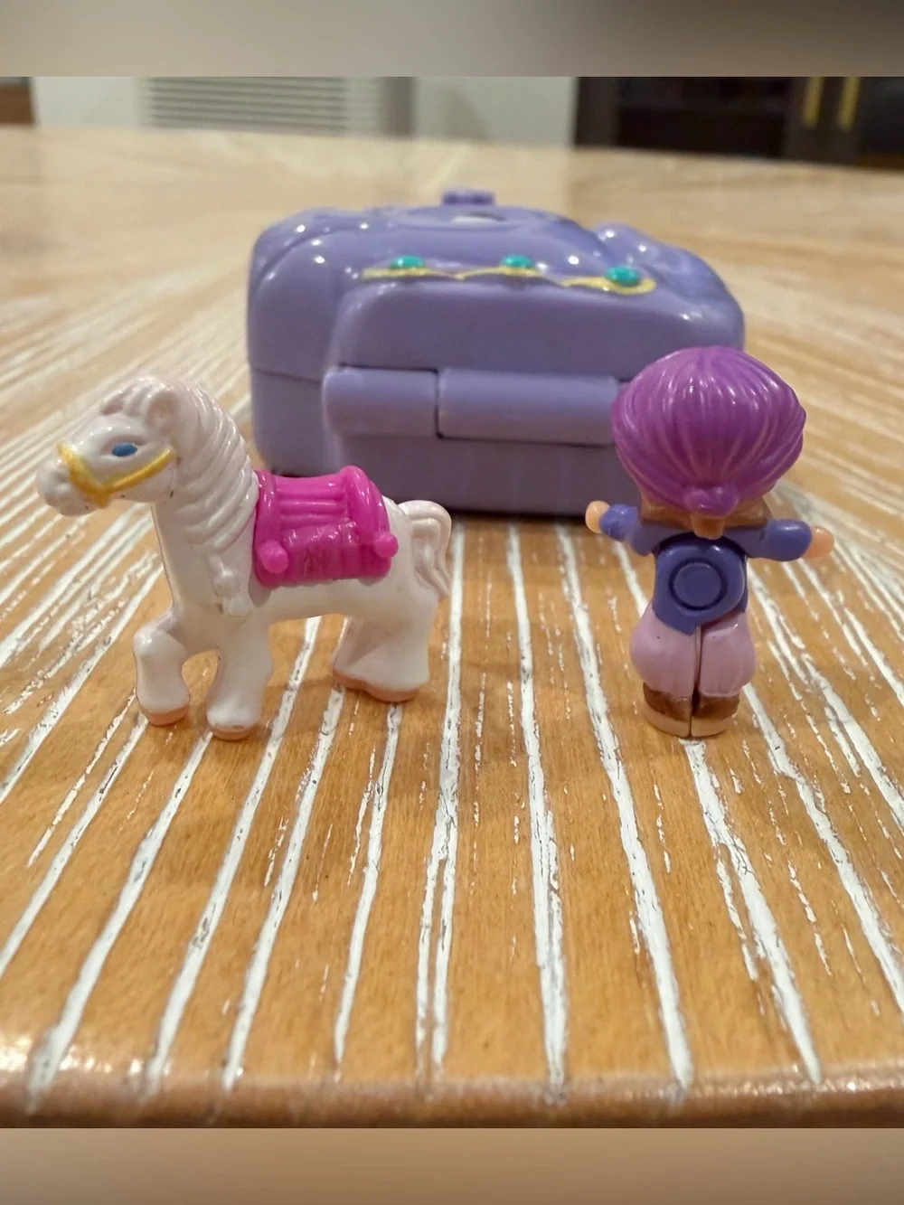 1995 Polly Pocket Arabian Beauty Pony Parade Bluebird with doll horse